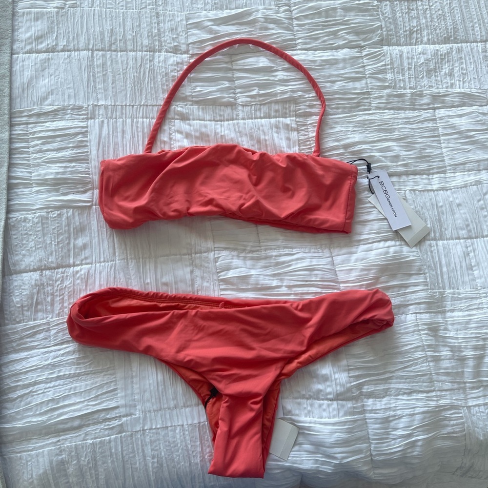 BCBG Generation Coral Bikini Set